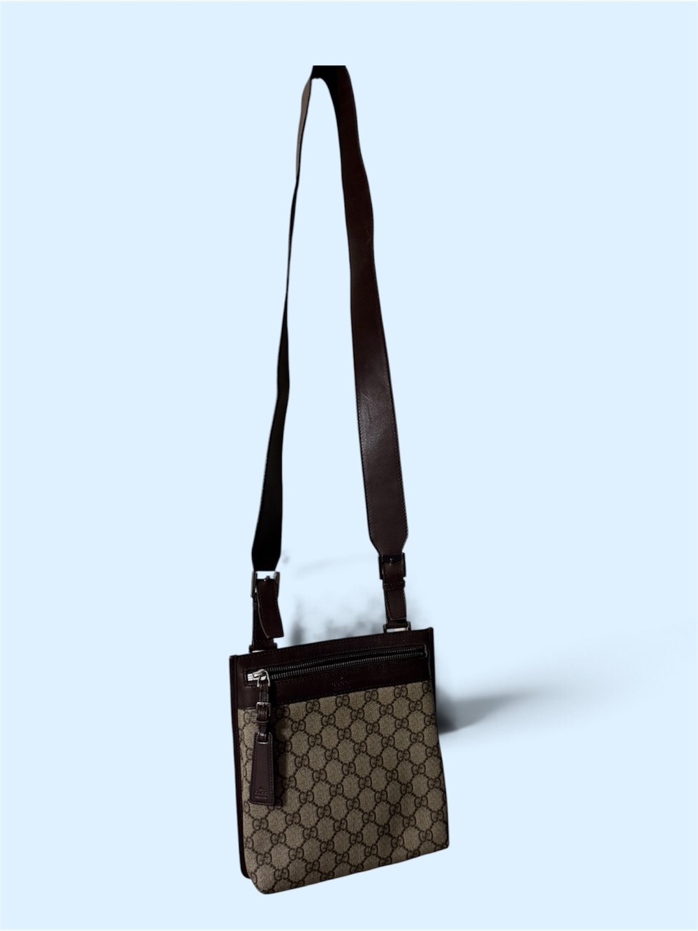 Gucci Brown GG Supreme Messenger Crossbody/shoulder bag